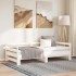 Sofá cama extraíble sin colchón blanco 80x200
