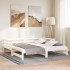 Sofá cama extraíble sin colchón blanco 80x200