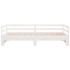 Sofá cama extraíble sin colchón blanco 80x200
