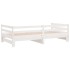 Sofá cama extraíble sin colchón blanco 80x200