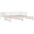 Sofá cama extraíble sin colchón blanco 80x200