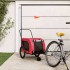Remolque de bicicleta mascotas hierro tela Oxford rojo