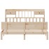 Cama con estantería sin colchón madera maciza de pino