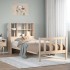 Cama con estantería sin colchón madera maciza de pino