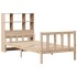 Cama con estantería sin colchón madera maciza de pino