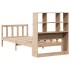 Cama con estantería sin colchón madera maciza de pino