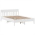 Estructura de cama sin colchón madera maciza de pino 160x200