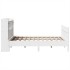 Estructura de cama sin colchón madera maciza de pino 160x200