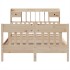 Estructura de cama sin colchón madera de pino blanco 150x200
