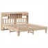 Estructura de cama sin colchón madera maciza de pino 200x200