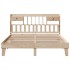 Estructura de cama sin colchón madera maciza de pino 200x200