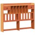 Cama sin colchón madera maciza de pino marrón cera 140x190