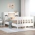 Estructura de cama sin colchón madera de pino blanco 135x190