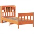 Estructura de cama sin colchón madera maciza marrón 90x190