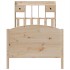 Cama con estantería sin colchón madera maciza de pino