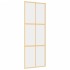 Puerta corredera dorada de vidrio ESG transparente y