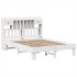 Estructura de cama sin colchón madera maciza de pino 160x200