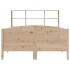 Cama con estantería sin colchón madera maciza de pino