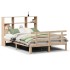 Cama con estantería sin colchón madera maciza de pino