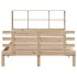 Cama con estantería sin colchón madera maciza de pino
