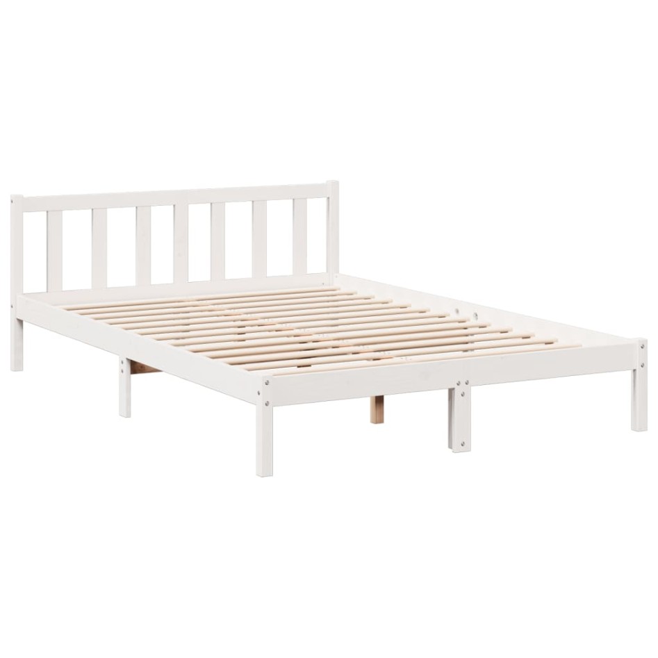 Cama extralarga sin colchón madera maciza pino blanca 80x210