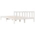 Cama extralarga sin colchón madera maciza pino blanca 80x210