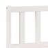 Cama extralarga sin colchón madera maciza pino blanca 80x210