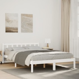 Cama extralarga sin colchón madera maciza pino blanca