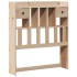 Cama con estantería sin colchón madera maciza de pino 90x190