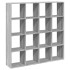 Estantería madera de ingeniería gris Sonoma 137,5x29x137,5