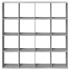 Estantería madera de ingeniería gris Sonoma 137,5x29x137,5