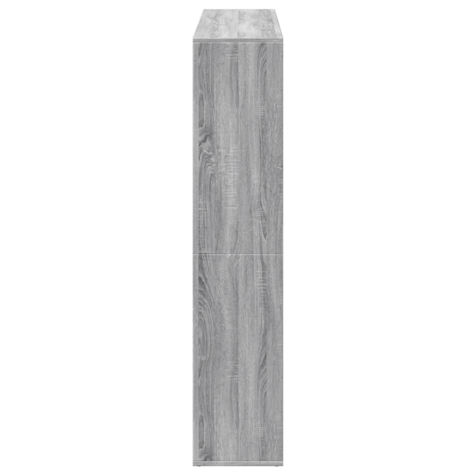 Estantería madera de ingeniería gris Sonoma 137,5x29x137,5
