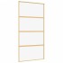 Puerta corredera dorada de vidrio ESG transparente y