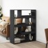Estantería de madera de ingeniería negra 100x33x125,5