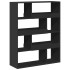 Estantería de madera de ingeniería negra 100x33x125,5