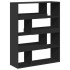 Estantería de madera de ingeniería negra 100x33x125,5