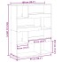 Estantería de madera de ingeniería negra 100x33x125,5