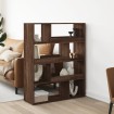 Separador de ambientes madera marrón roble 100x33x125,5 cm