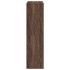 Separador de ambientes madera marrón roble 100x33x125,5