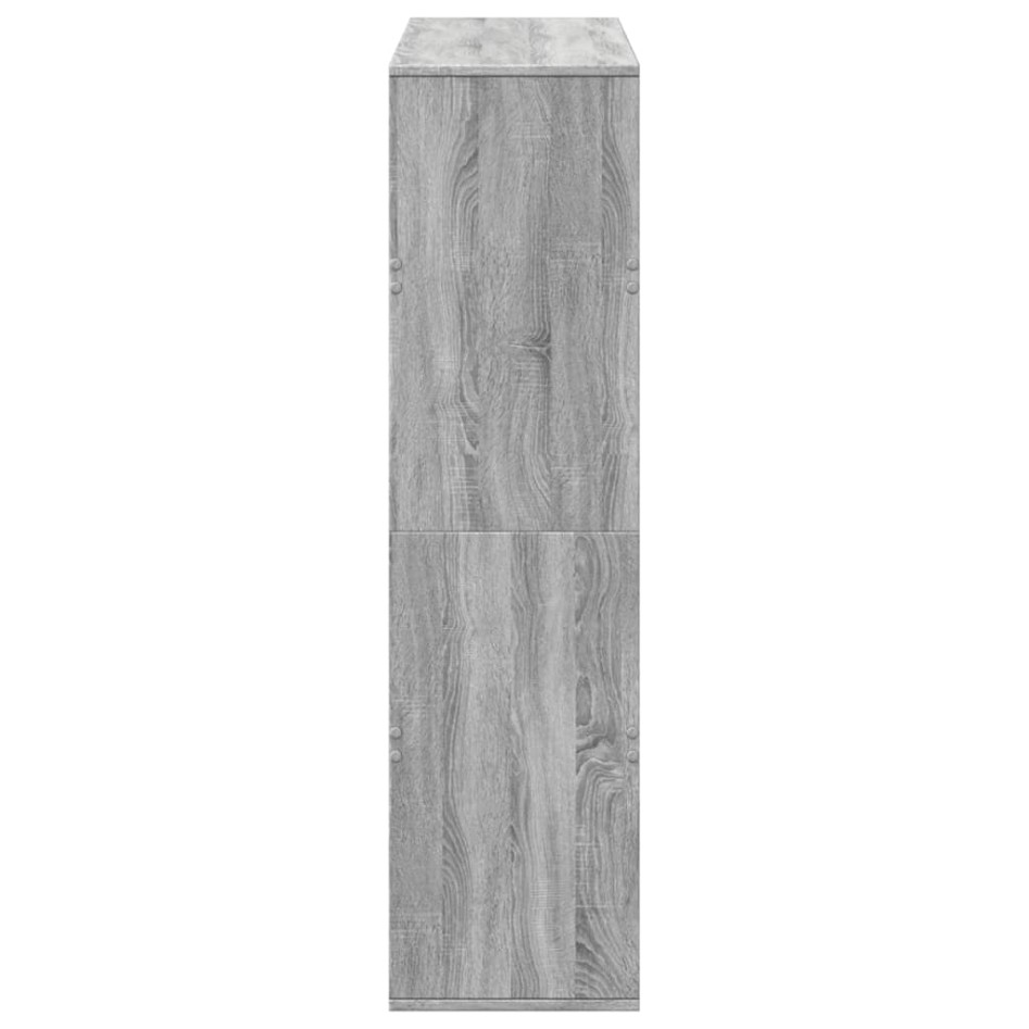 Separador de ambientes madera gris Sonoma 100x33x125,5