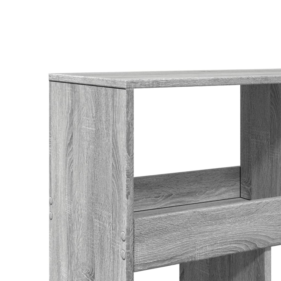 Separador de ambientes madera gris Sonoma 100x33x125,5