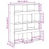 Separador de ambientes madera gris Sonoma 100x33x125,5