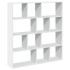 Estantería librería madera de ingeniería blanca 132x29x141,5