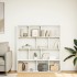 Estantería librería madera de ingeniería blanca 132x29x141,5