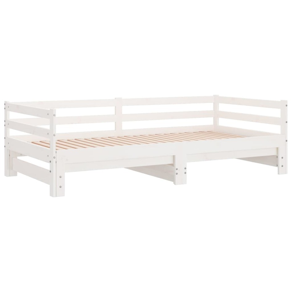 Sofá cama nido madera maciza de pino blanco 90x200