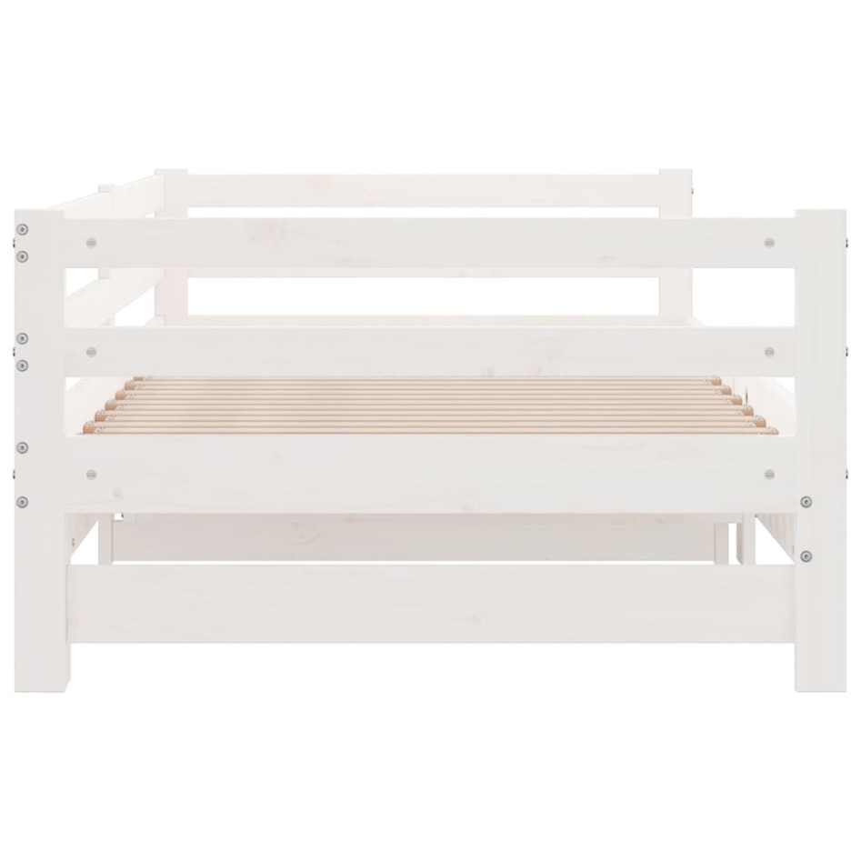 Sofá cama nido madera maciza de pino blanco 90x200