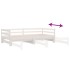 Sofá cama nido madera maciza de pino blanco 90x200