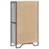 Aparador alto madera ingeniería gris Sonoma 79,5x35,5x137,5