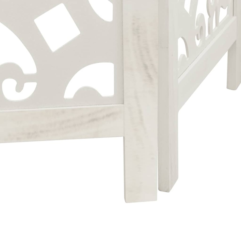 Biombo separador de 6 paneles madera maciza Paulownia