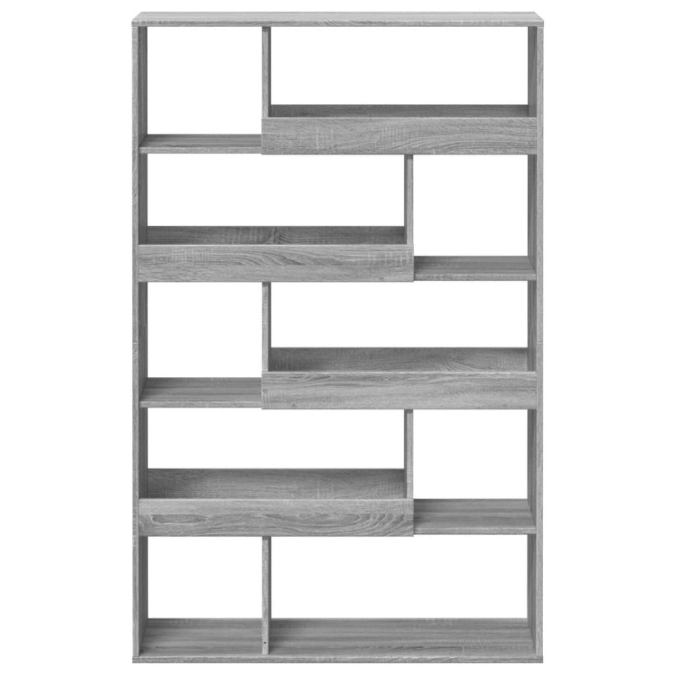 Estantería de madera de ingeniería gris Sonoma 100x33x156,5